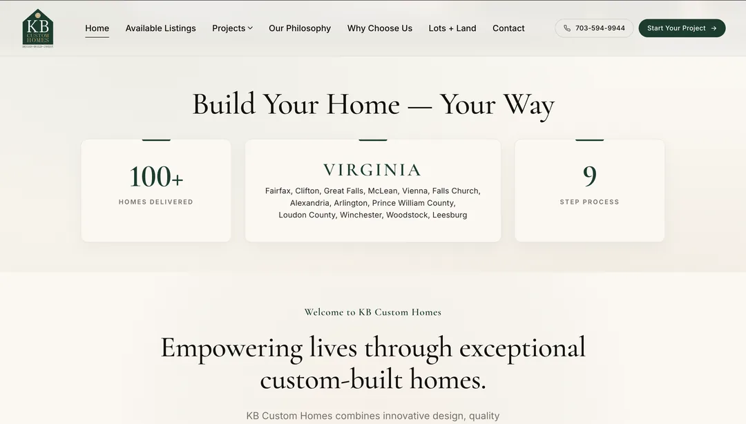 KB Custom Homes screenshot 2