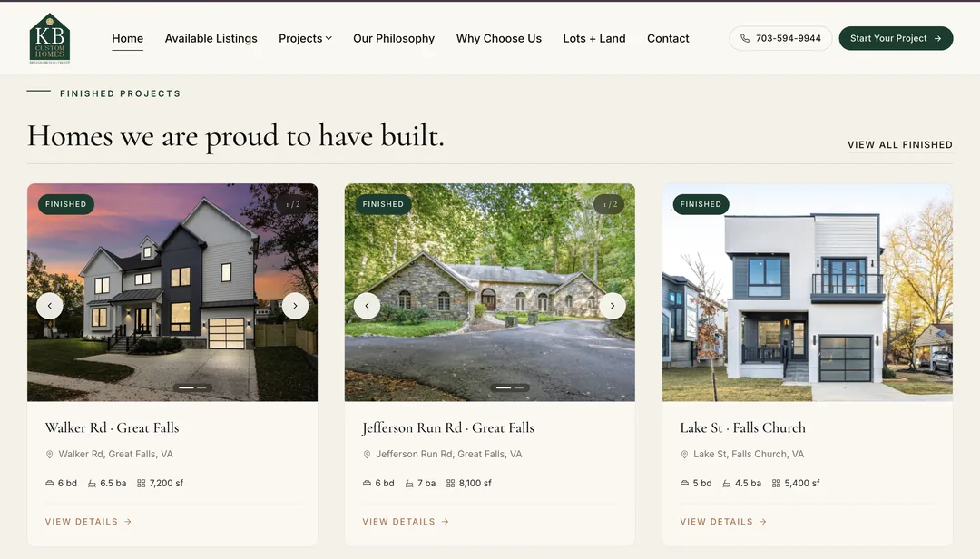 KB Custom Homes screenshot 3